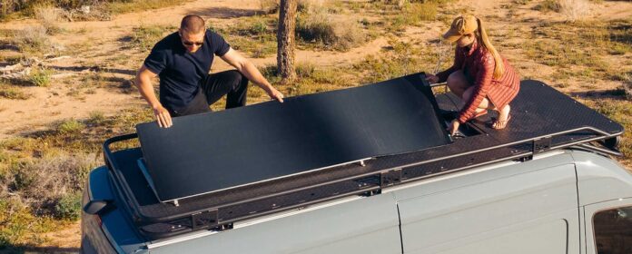 solar panels for an RV roof